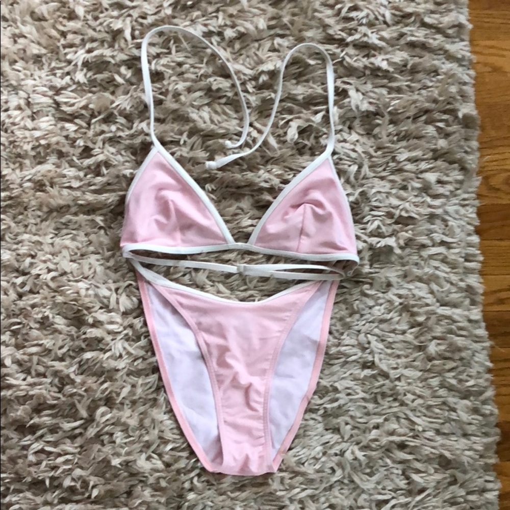Pink Unlined bikini